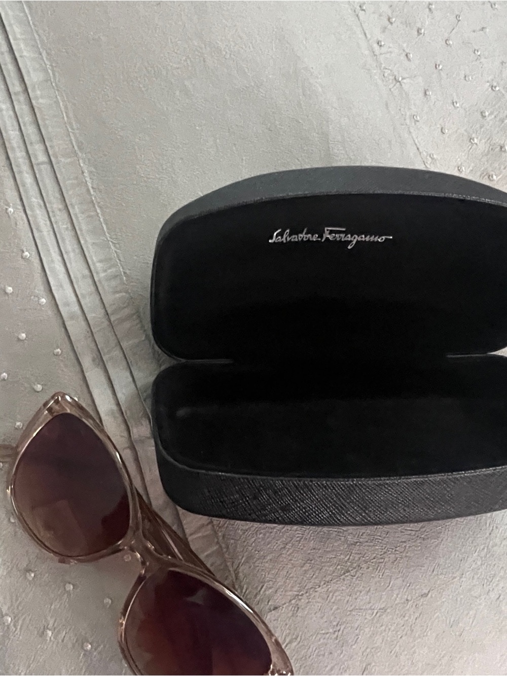 Salvatore Ferragamo Hard Clamshell Sunglasses Case